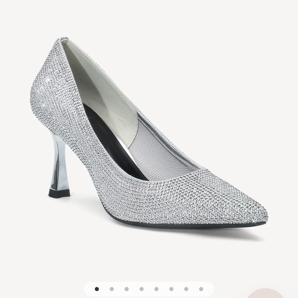 Shimmering Silver Women's Heels